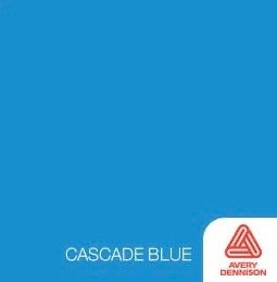 Cascade Blue- 12" x 5ft Roll -Avery Permanent Adhesive Vinyl