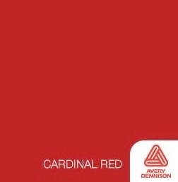Cardinal Red- 12" x 10ft Roll -Avery Permanent Adhesive Vinyl