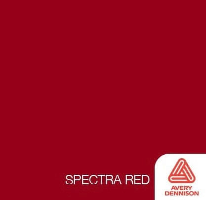 Spectra Red- 12" x 5ft Roll -Avery Permanent Adhesive Vinyl