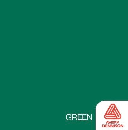 Green- 12" x 10ft Roll -Avery Permanent Adhesive Vinyl
