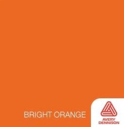 Bright Orange- 12" x 10ft Roll -Avery Permanent Adhesive Vinyl
