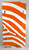 Orange Zebra Plastic License Plate