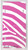 Pink Zebra Plastic License Plate