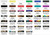 DecoFilm Soft Metallics Digital Color Chart