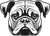 English Bulldog Head Vinyl Decal
