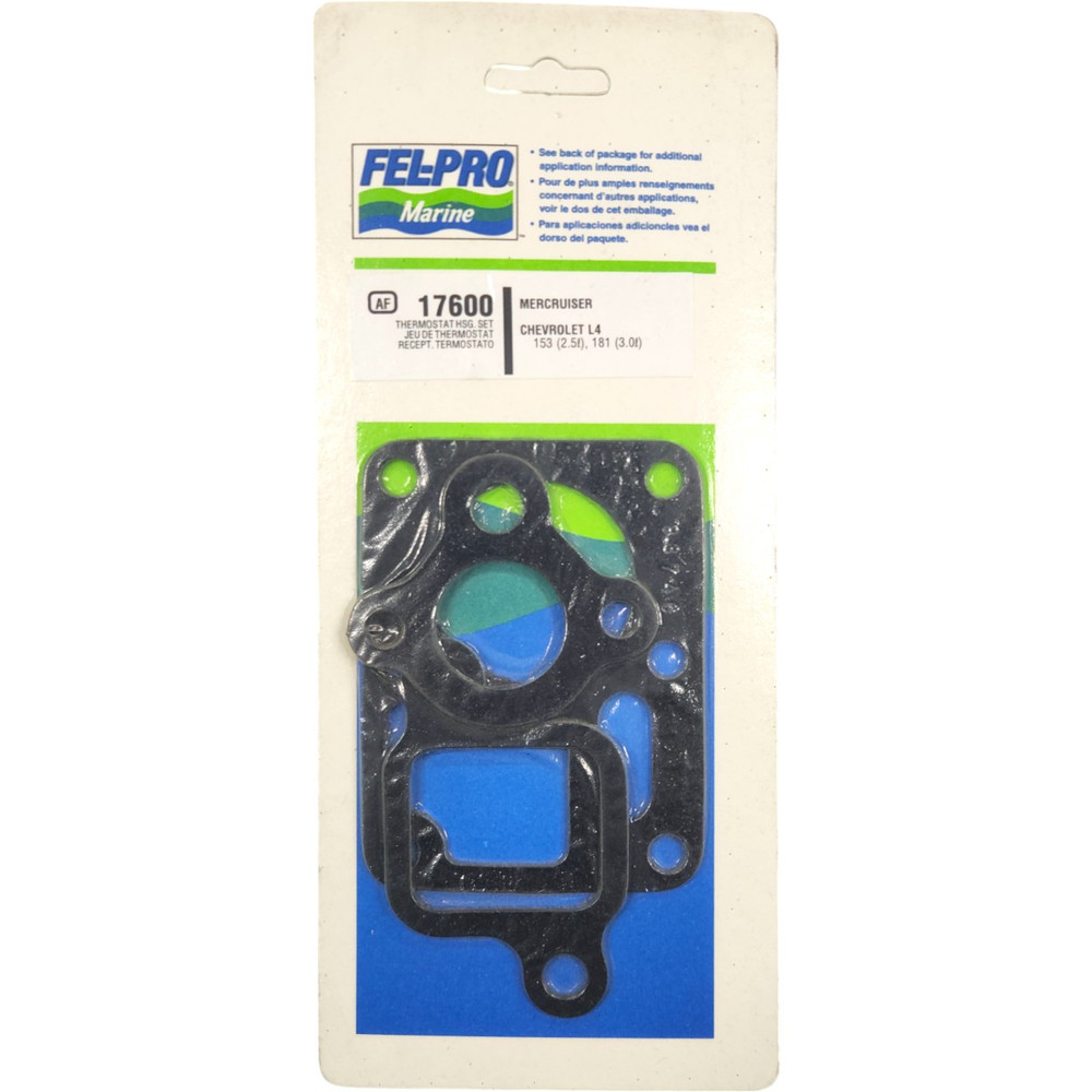 Fel-Pro 17600 Mercruiser L4 Thermostat Gasket Set
