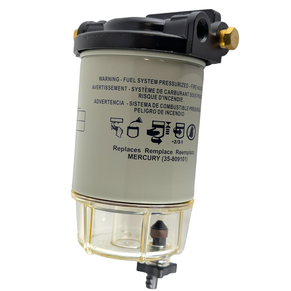 Sierra 18-7932-1 Racor S3213 Fuel Filter Assembly - filter base and thread view