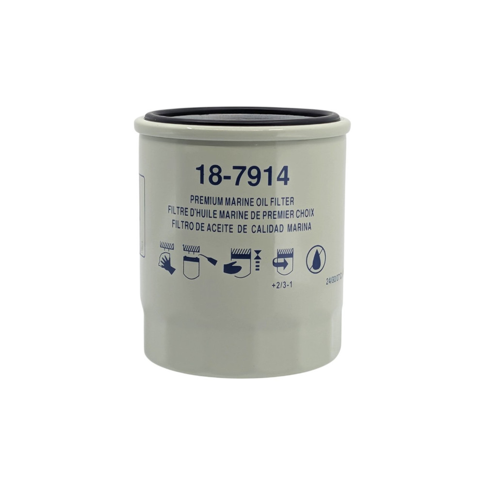 Sierra 18-7914 Mercury Outboard 35-8M0162830 & 35-8M0065104 Oil Filter - retail packaging and part label