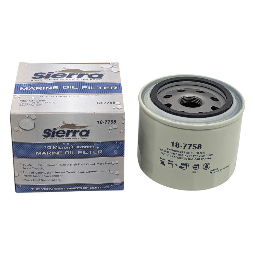 Aftermarket Mercury 35-877761Q01 Oil Filter Sierra 18-7758