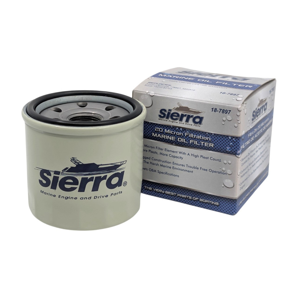 Sierra 18-7897 Suzuki Outboard 16510-92J00 & 16510-82703 Oil Filter - filter element front view