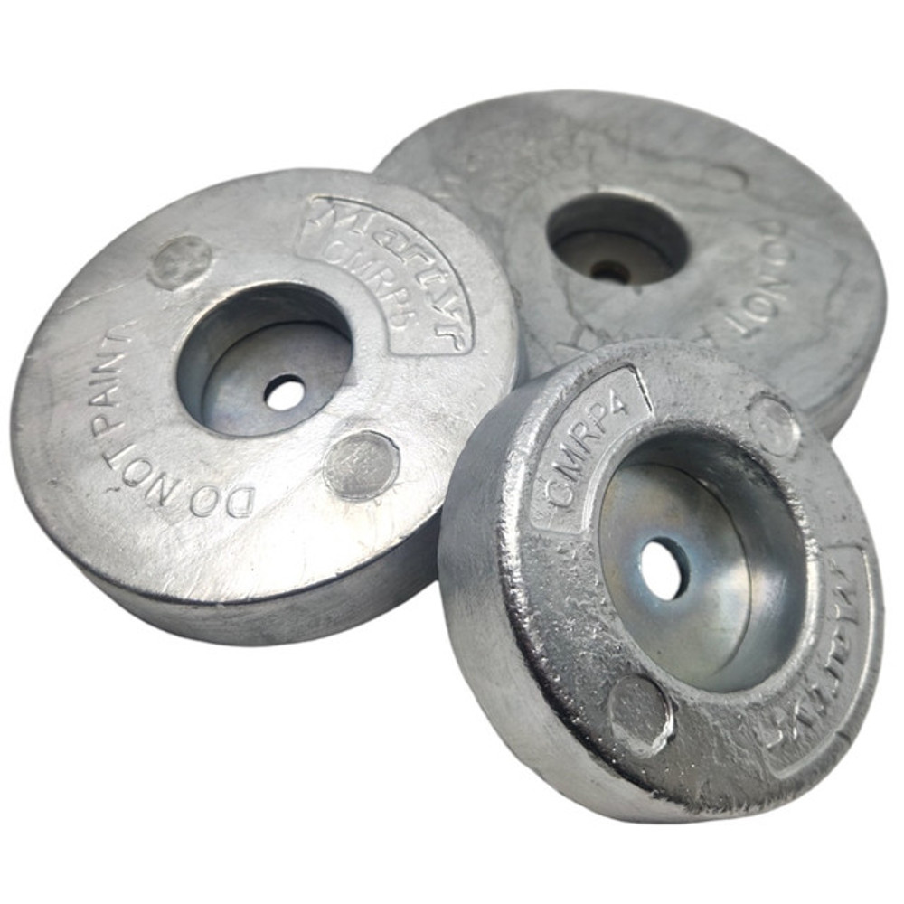 Heavy Duty RP Series Rudder Zinc Anodes (6 Sizes)
