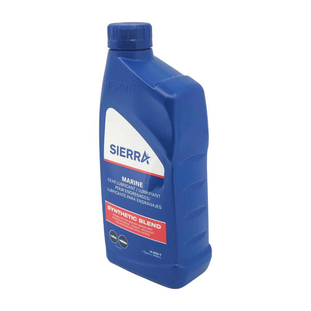 Sierra 18-9650-2 Hi-Performance Gear Oil Synthetic Blend 80W-90 946ml - container side view