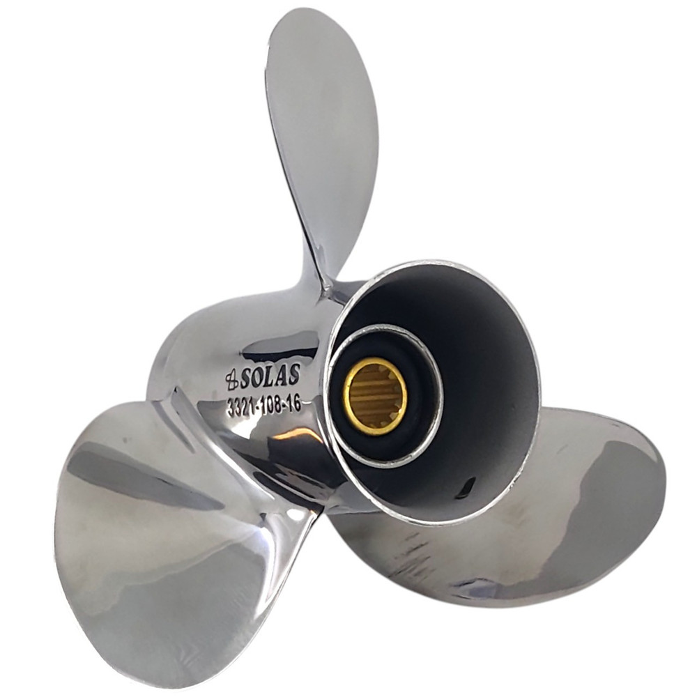 Honda 35-60HP outboard Solas Saturn 3 blade stainless steel propeller