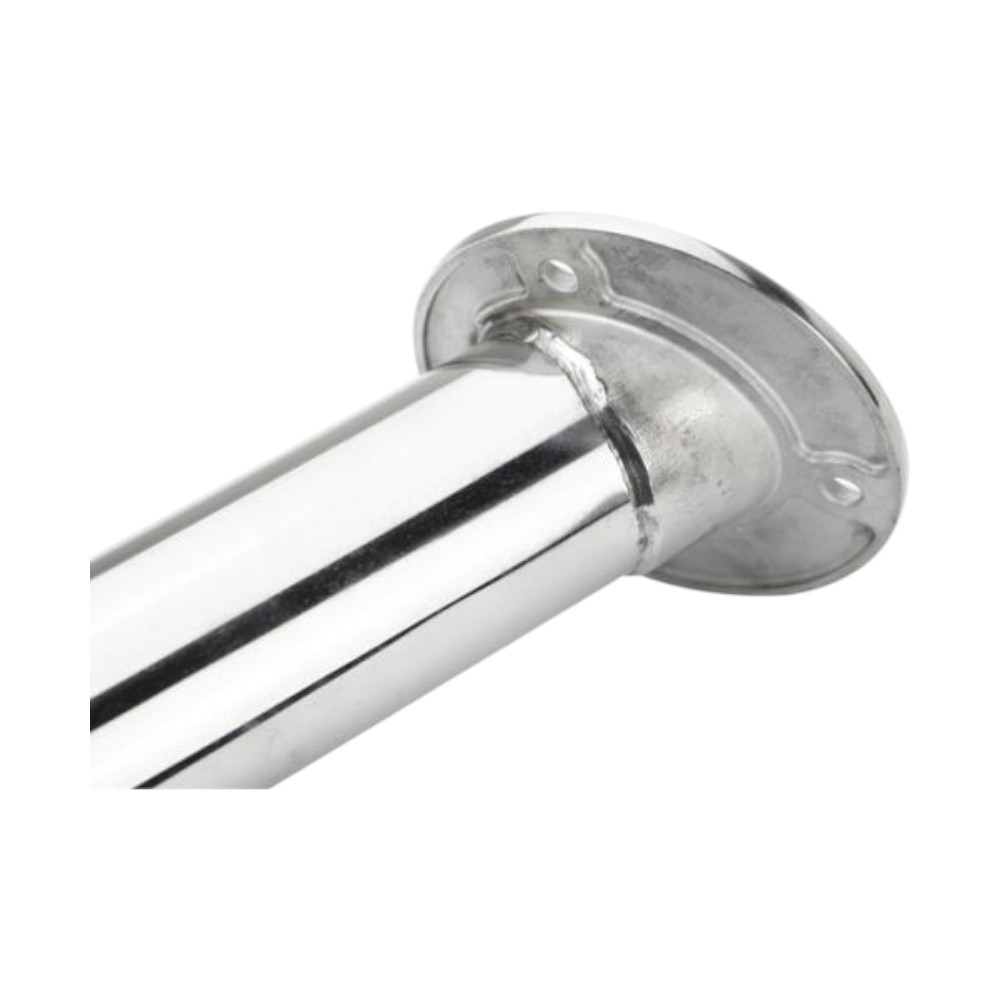 Marine-grade stainless steel rod holder by Relaxn with white PVC liner and polished 304G tube for secure rod support