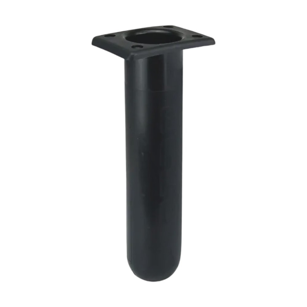 Relaxn Black Flush Mount 90 Degree Square Top Rod Holder made from UV stabilised nylon with moulded gimbal