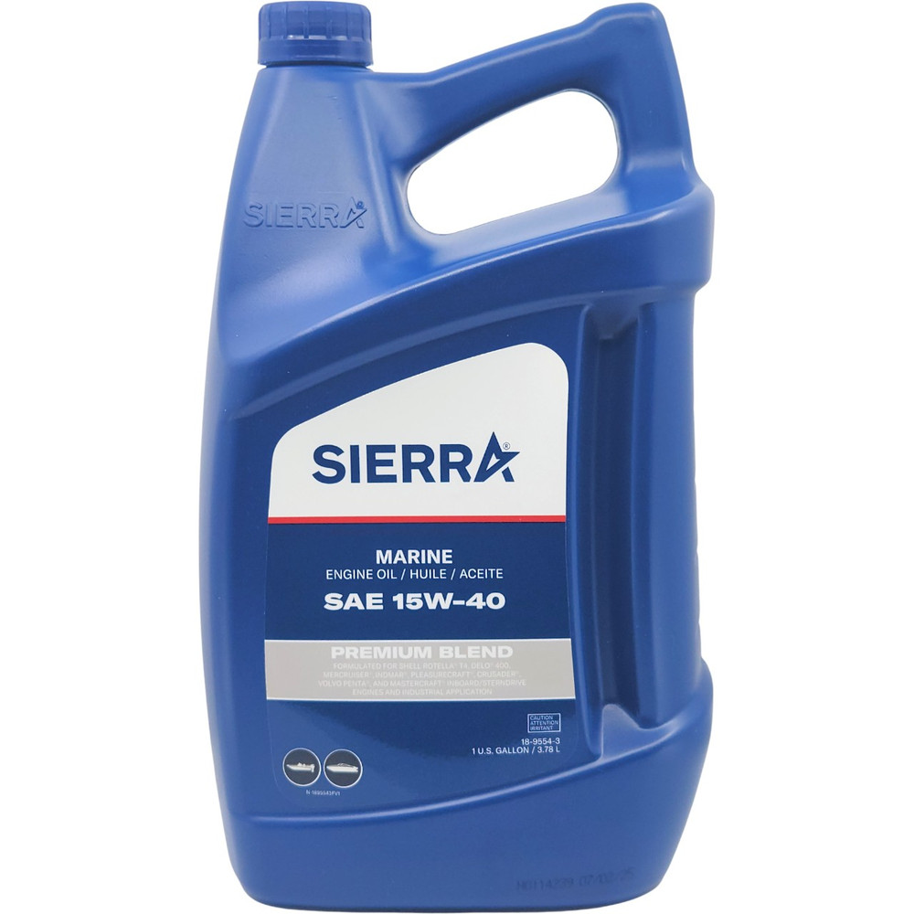 Sierra 18-9554-3 15W-40 Diesel Oil 3.78L - front container and product label