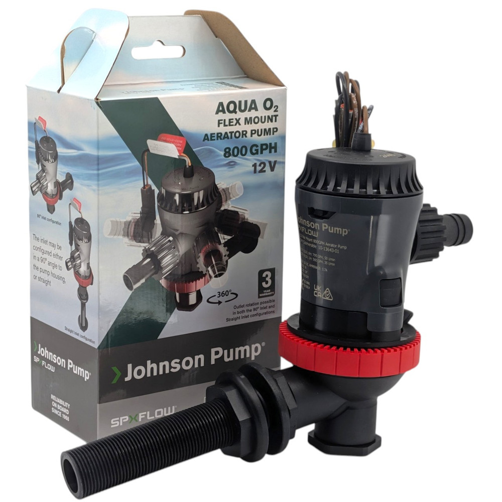 SPX Johnson Aqua O₂ 800 GPH aerator pump package contents