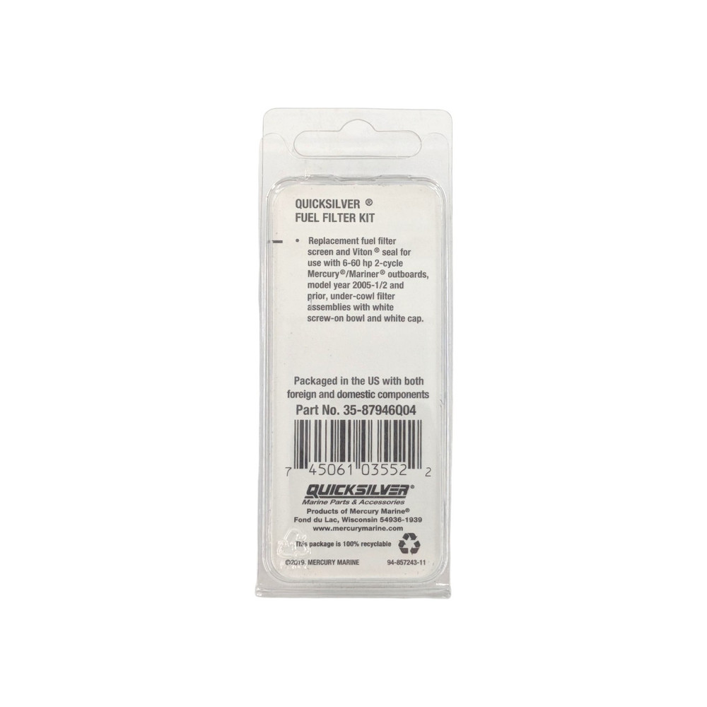 Mercury 87946Q04 Fuel Filter