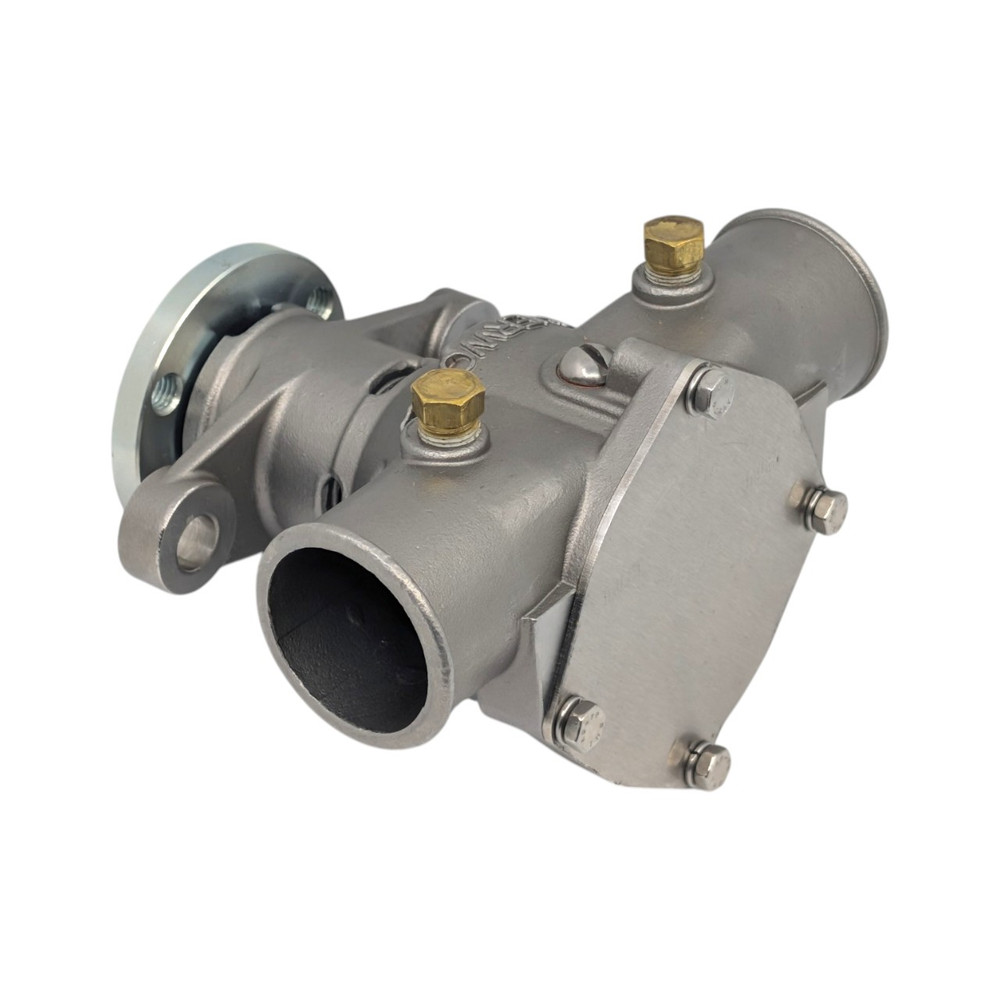 Front view of Sherwood 8M0148530 raw water pump for MerCruiser QSD diesel engines