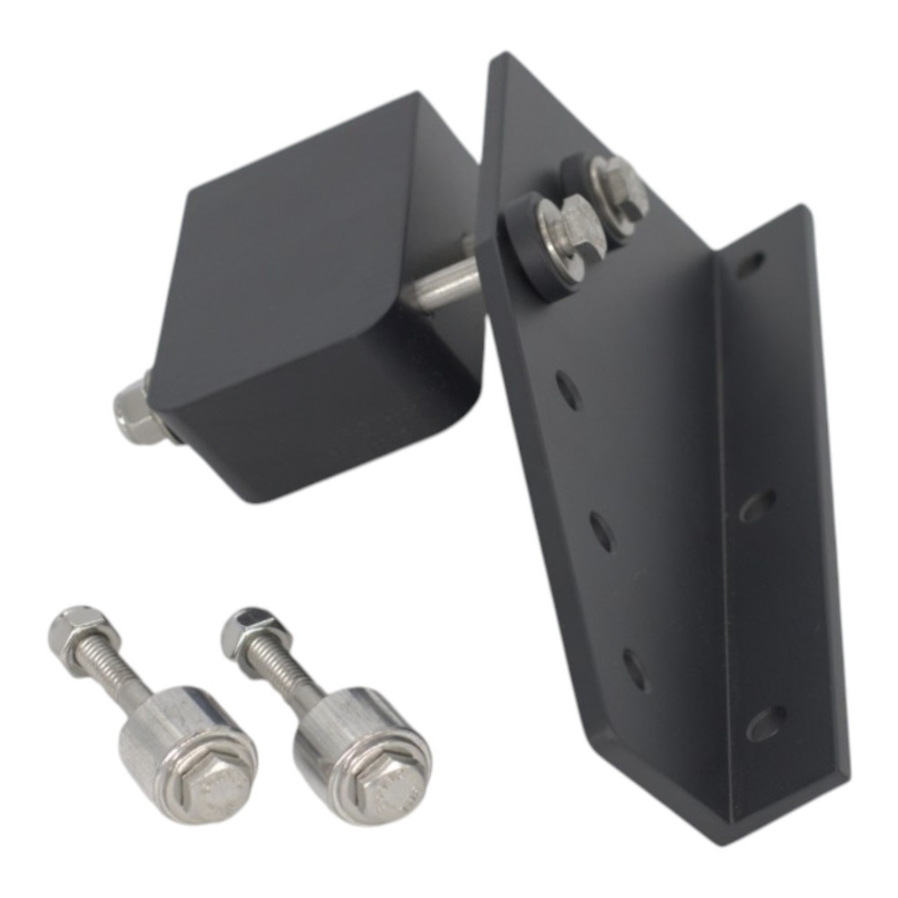 Atlas 4" Jack Plate L Bracket Combo with 2" Solid Spacer for Transducer Shield & Saver