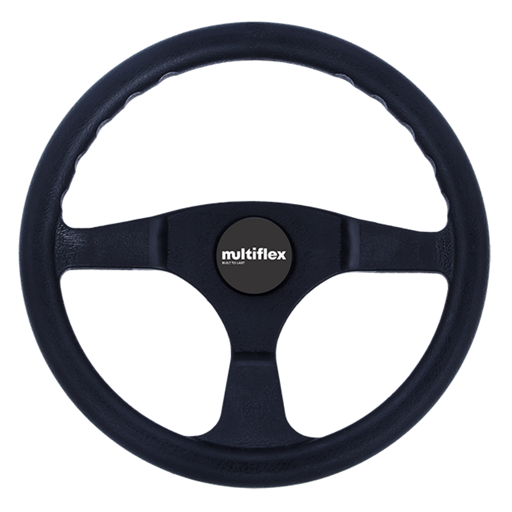 Multiflex Alpha Marine Steering Wheel – Premium 350mm 3-Spoke Boat Steering Wheel Replacement (Replaces Seastar SW59201P)