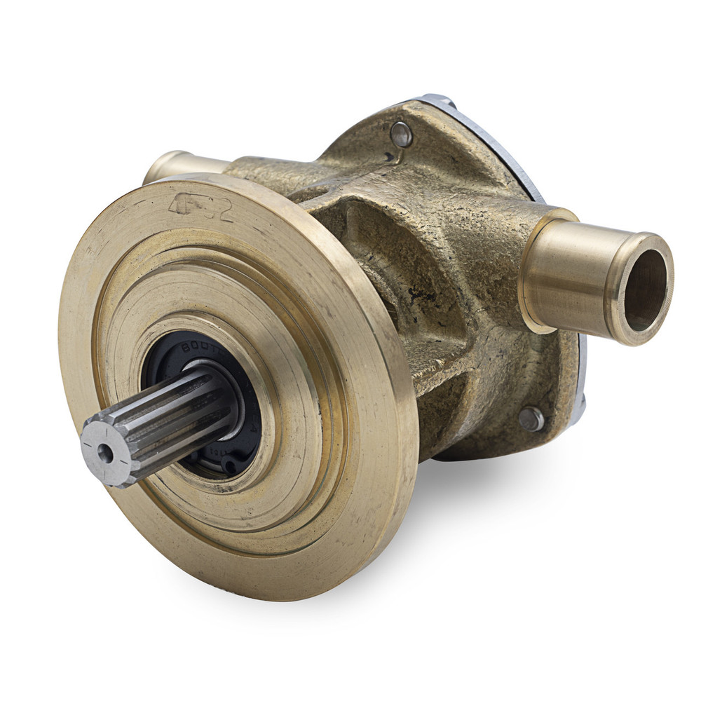 Albinus 05-01-047 seawater pump showing mounting configuration for Vetus engines