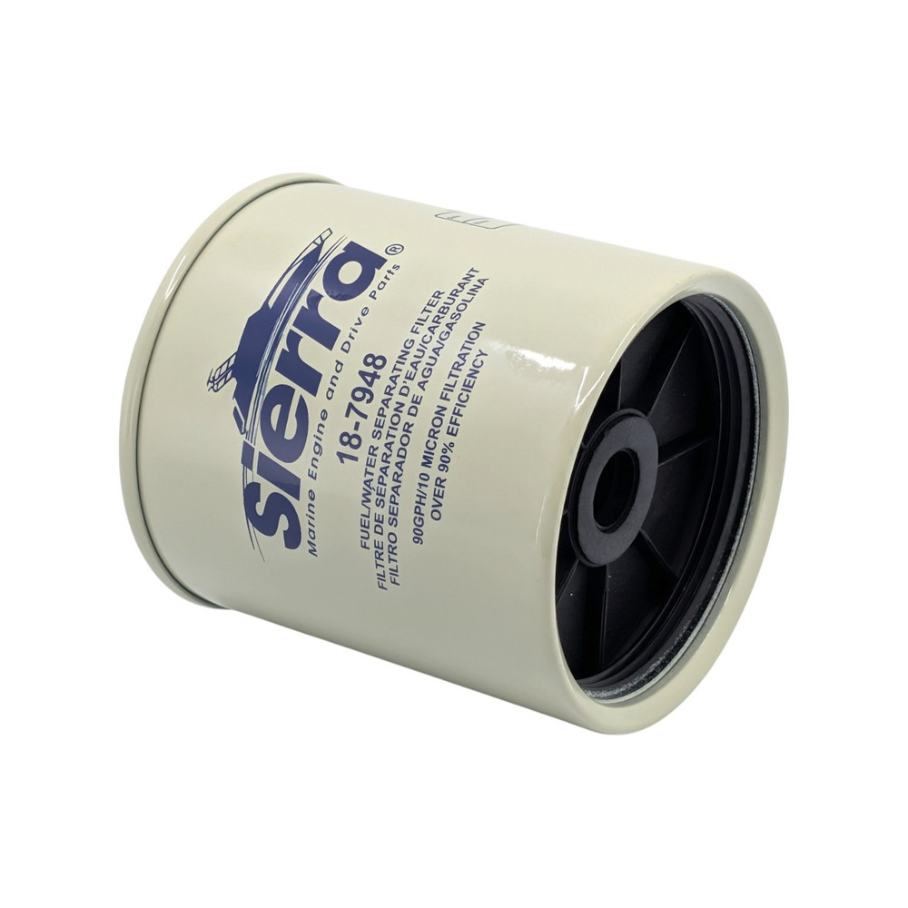 Sierra 18-7948-P Pleasurecraft Marine (PCM) R080020 Fuel Filter - filter label and sealing surface