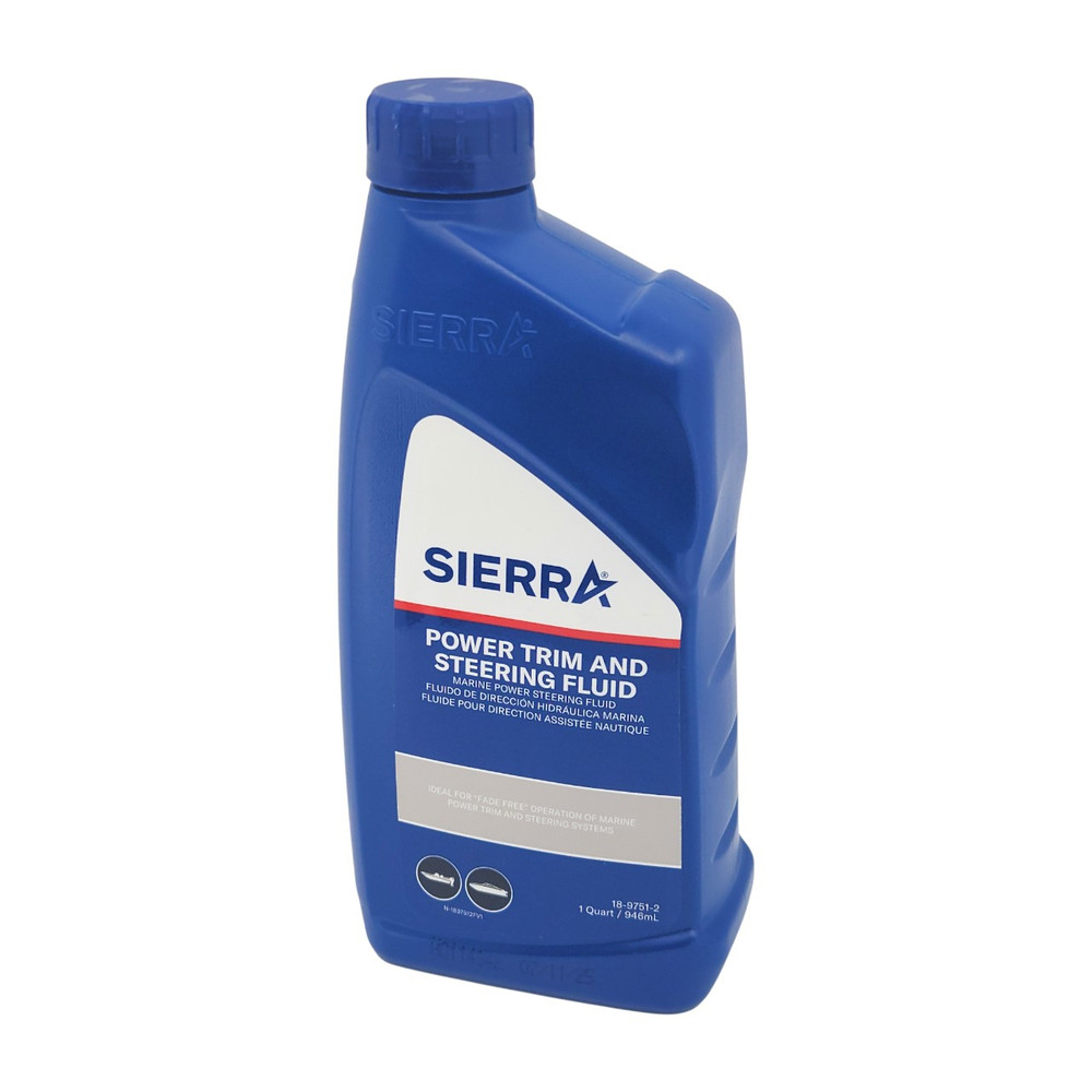 Sierra 18-9751-2 Power Trim & Steering Fluid 946ml - container side view