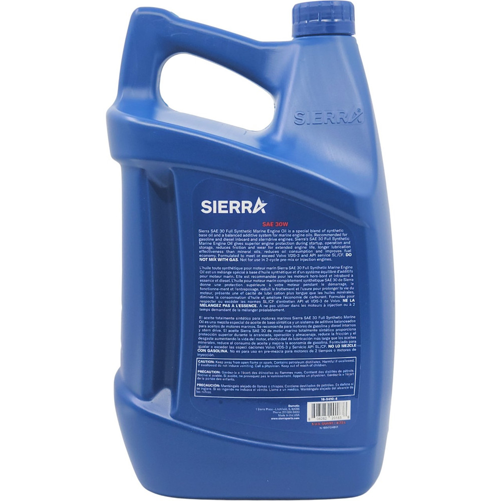 SAE 30 Full Synthetic Oil - 4.7 Liter