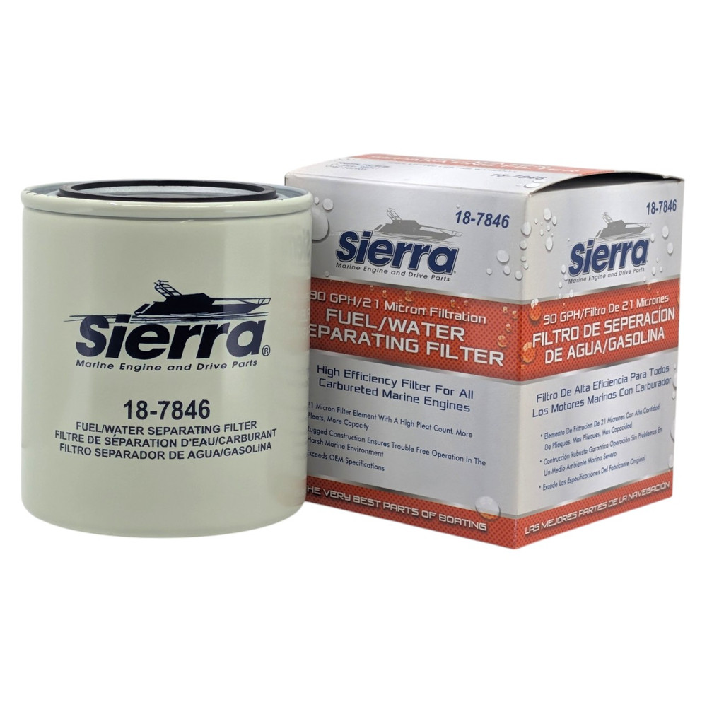 Sierra 18-7846 OMC 502905 Fuel Filter - filter element front view