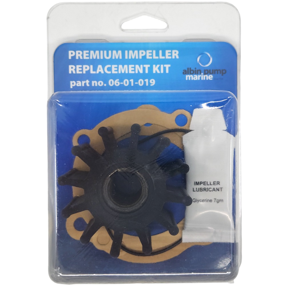 Albinus 15000K impeller kit including cover plate gaskets, O-rings and lubricant