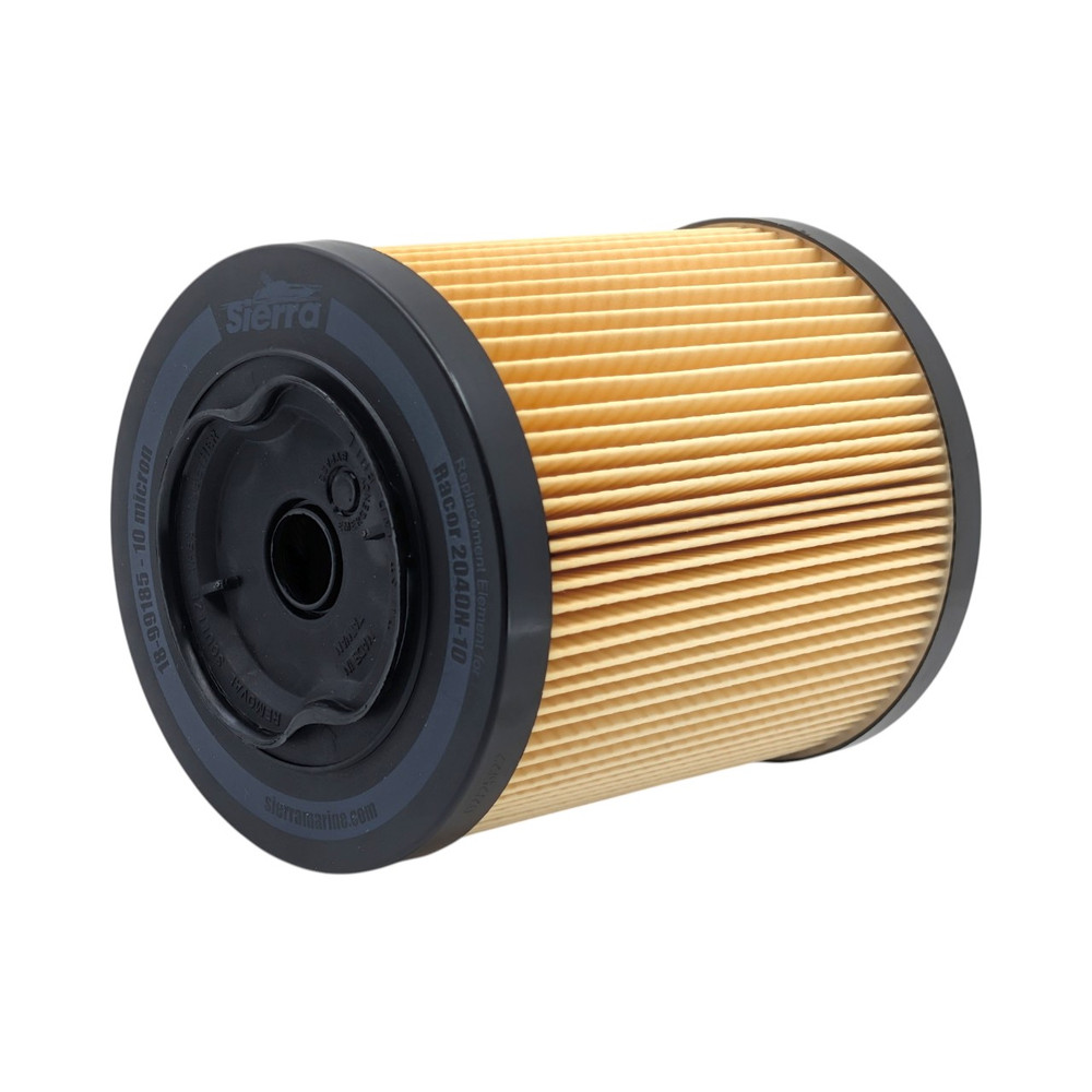 Sierra 18-99185 Racor Style 2040TM 10 Micron Fuel Water Separating Filter - filter canister side profile