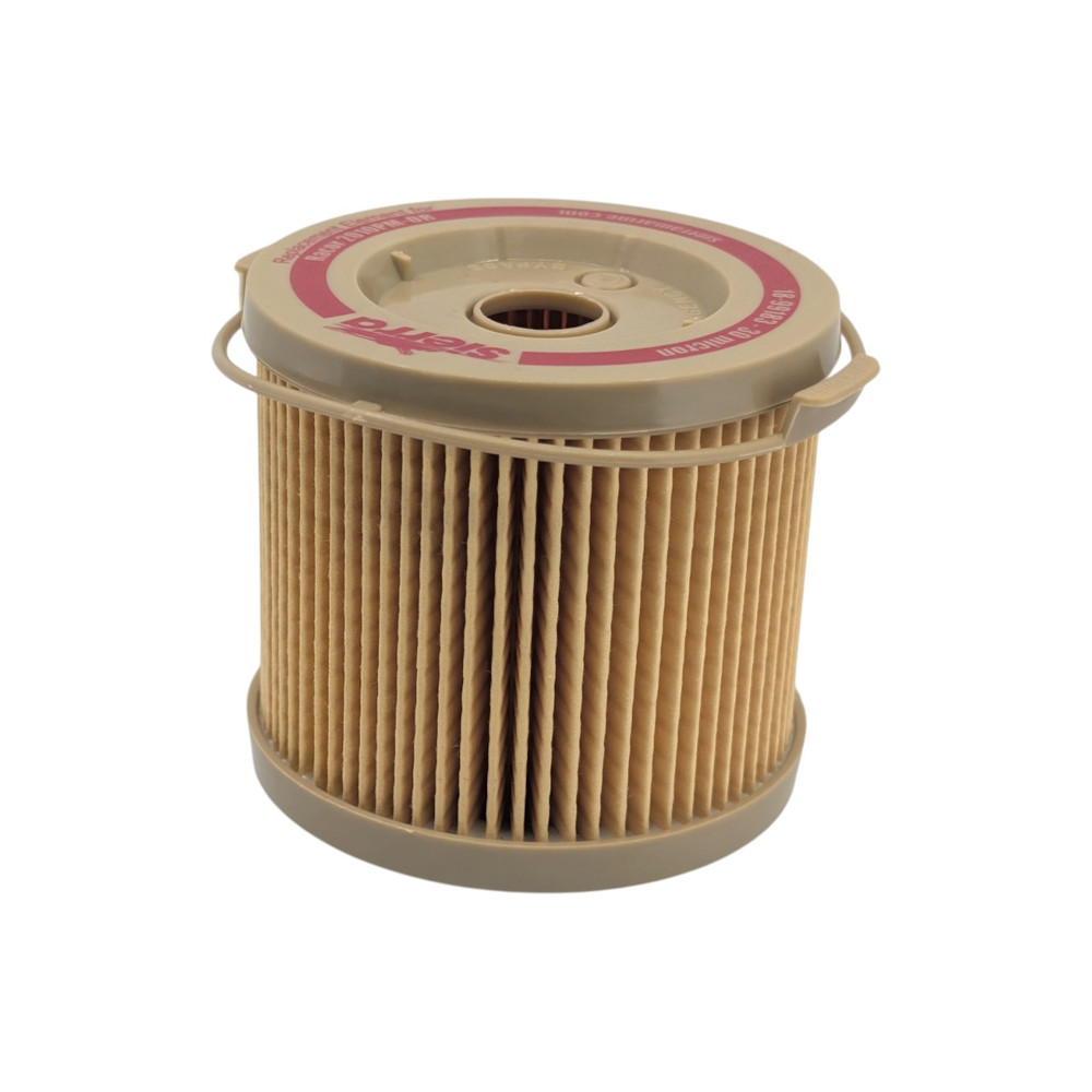 Sierra 18-99183 Racor Style 2010PM 30 Micron Fuel Water Separating Filter - filter label and sealing surface