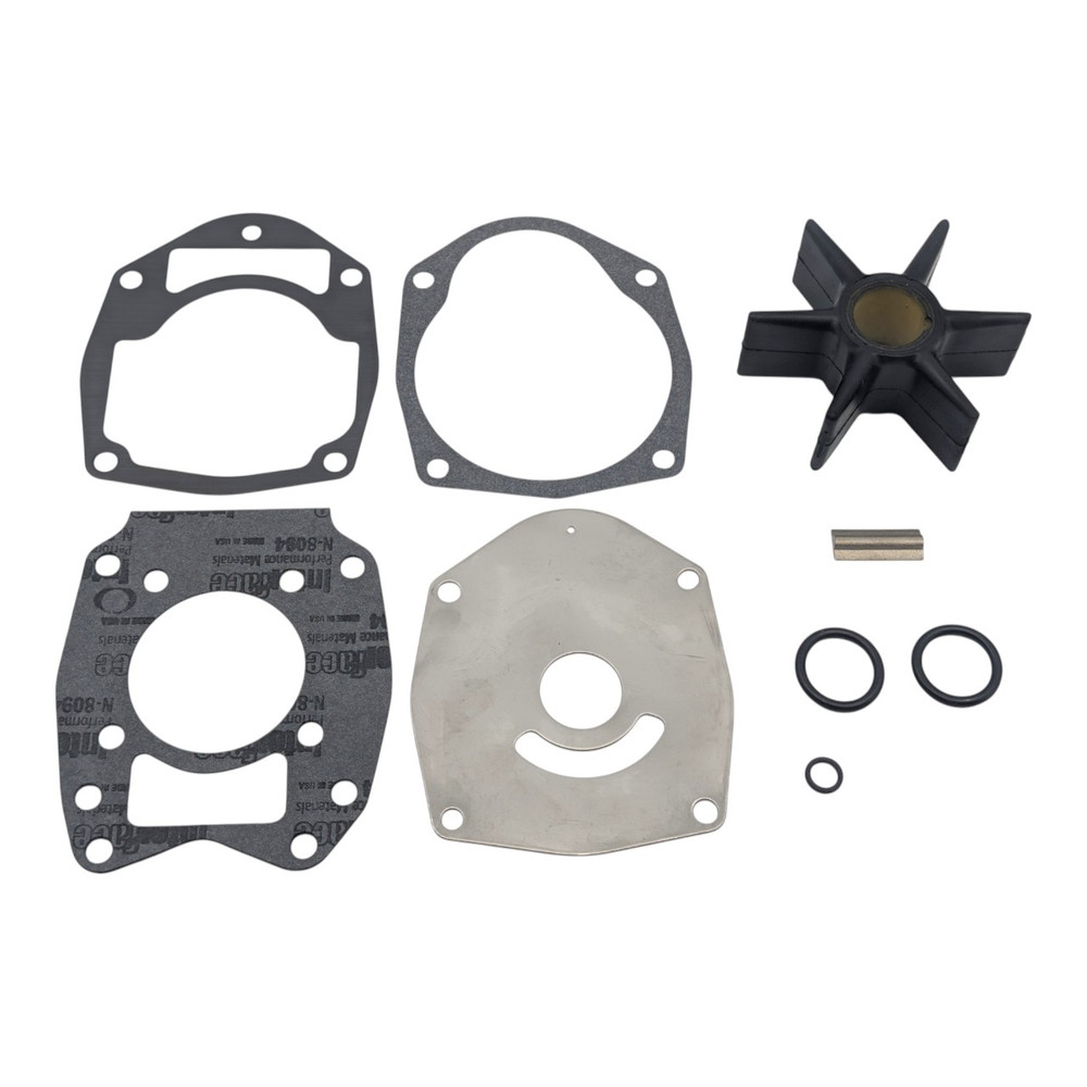 Sierra 18-3214 Mercruiser 8M0100526 Water Pump Kit - included components laid out