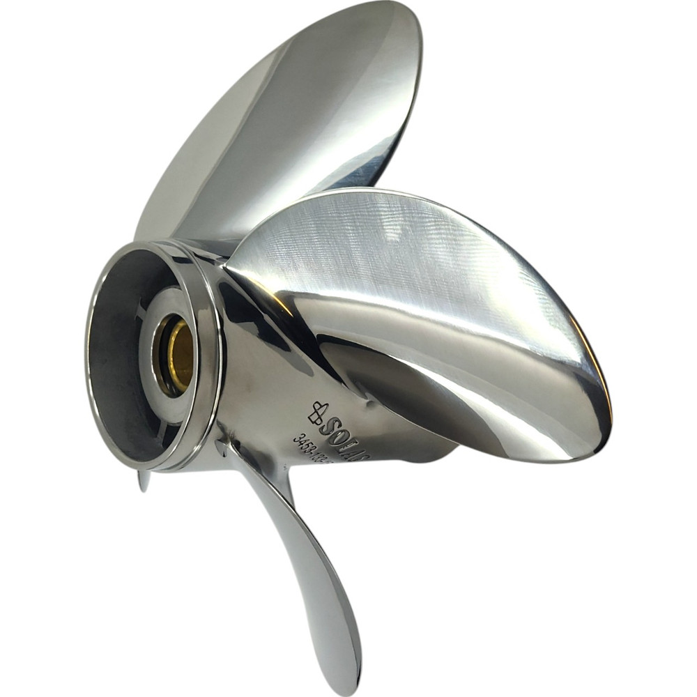 Cupped blade design for improved thrust and reduced slip