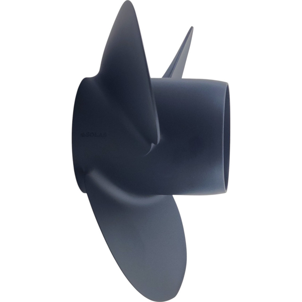 Evinrude 40-140HP Rubex 3 Blade High Thrust Aluminium Propeller showing excellent forward and reverse thrust