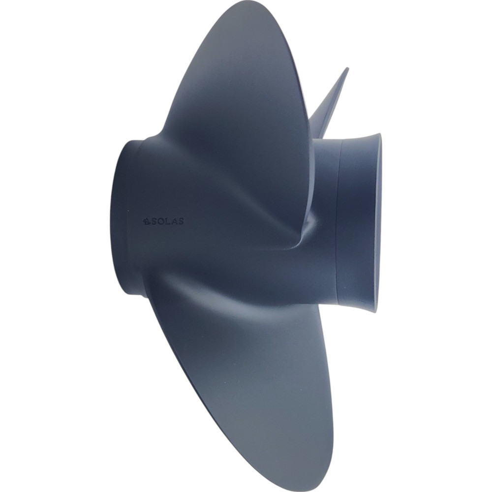 Evinrude 90-300HP Rubex 3 Aluminium RH Propeller side profile
