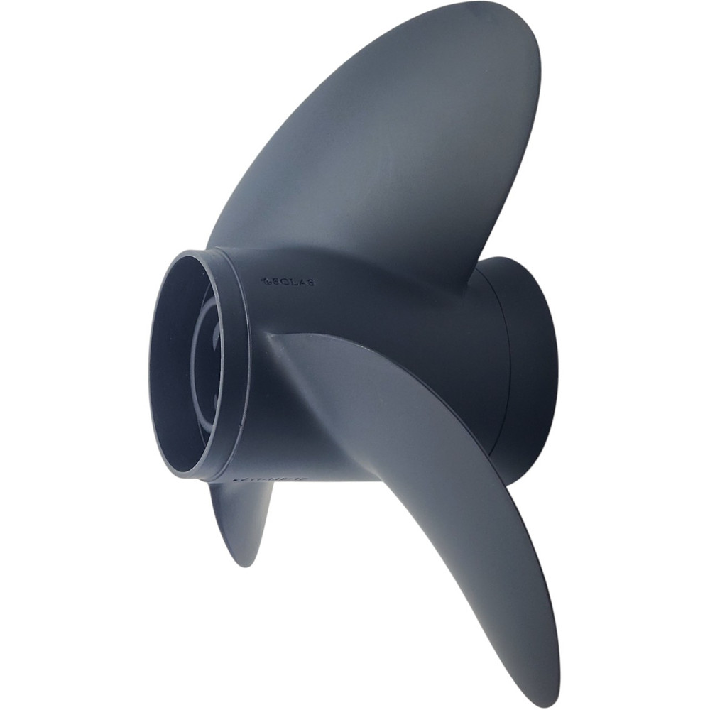 Evinrude 90-300HP Rubex 3 Aluminium RH Propeller showing performance blades