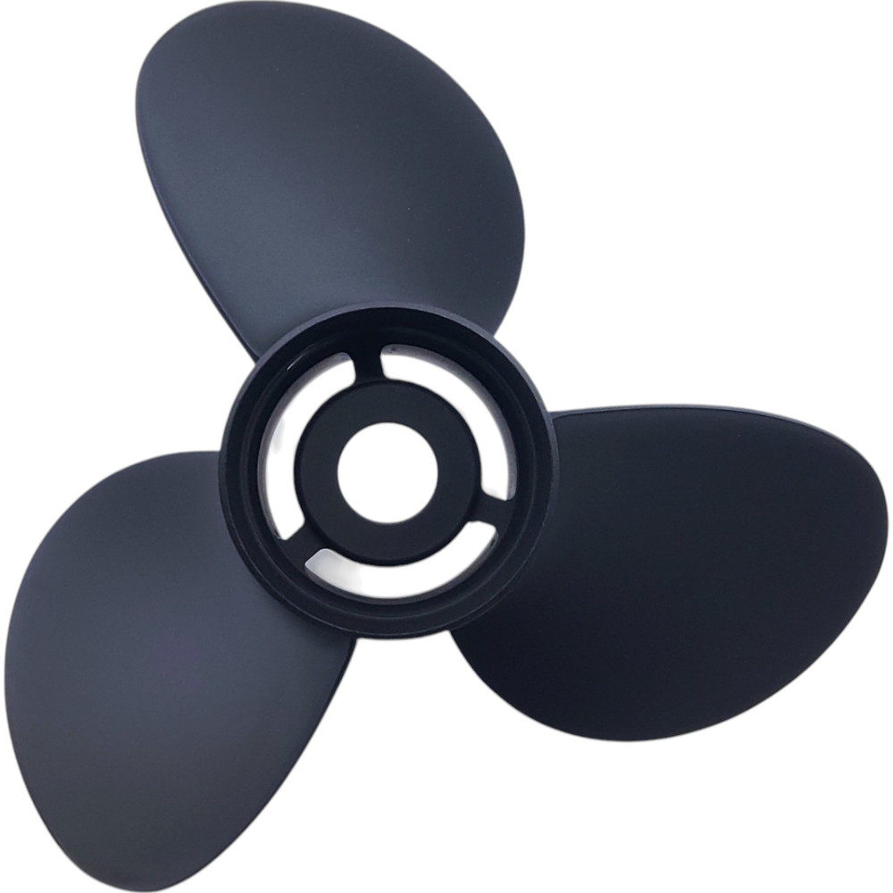 Evinrude 90-300HP Rubex 3 Aluminium LH Propeller blade close up