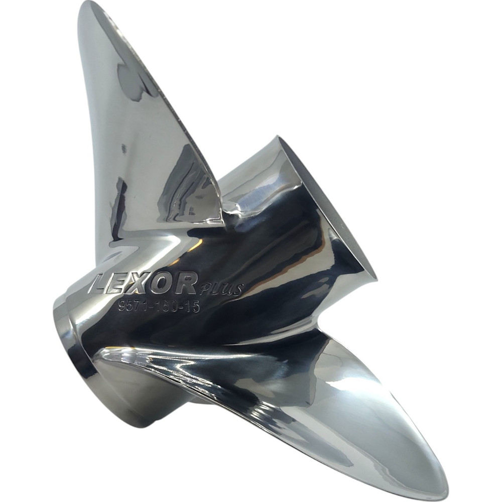 Evinrude 90-300HP Rubex 3 L3 Plus Stainless Steel LH Propeller (6 Pitch Options)