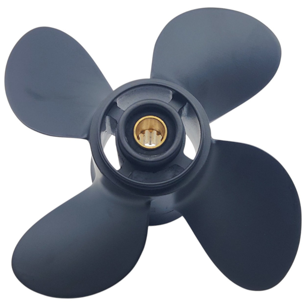 Solas Amita 4 propeller with traditional rubber hub for Johnson outboards