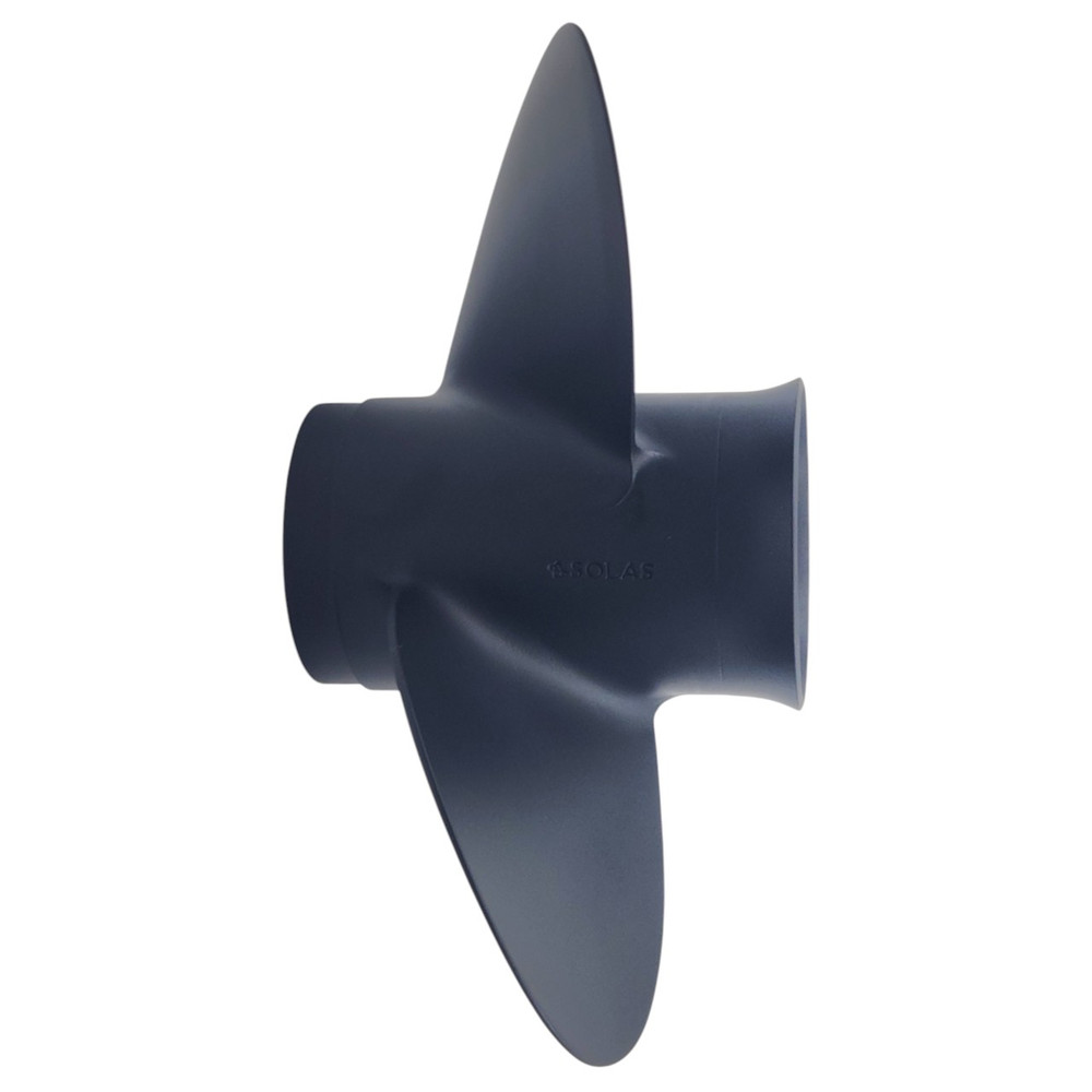 Solas Amita 3 propeller with traditional rubber hub for Johnson outboards