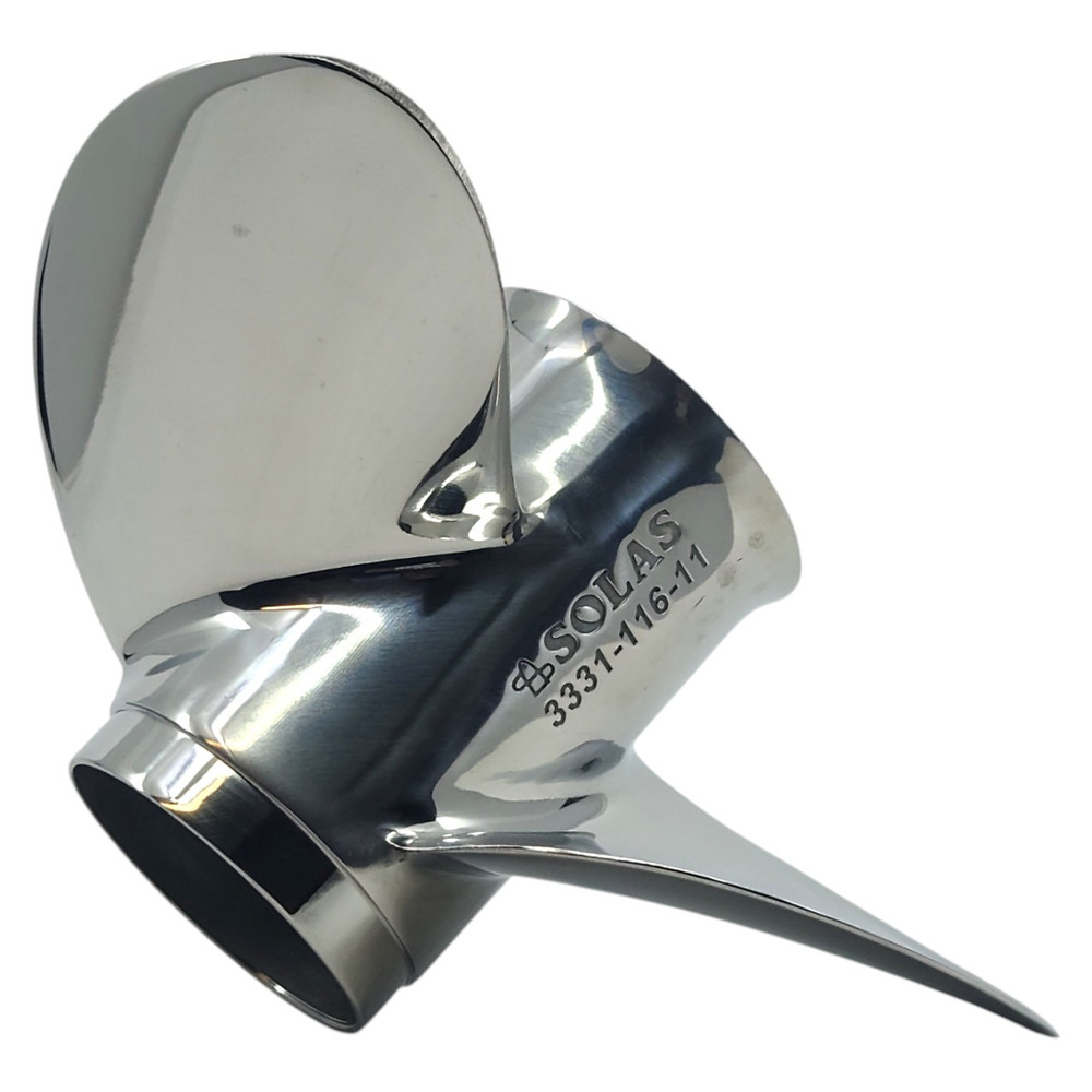 Large ear blade design stainless steel propeller for Johnson C category