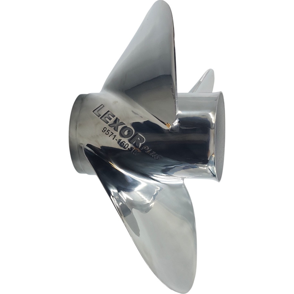 Johnson 90-300HP Rubex 3 L3 Plus Stainless Steel RH Propeller (6 Pitch Options)