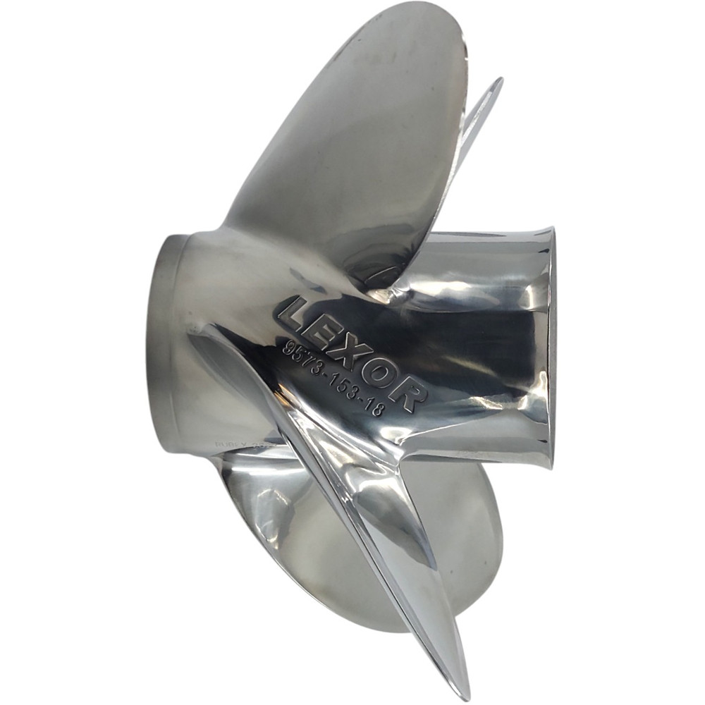 Johnson 90-300HP Rubex L4 Stainless Steel RH Propeller (5 Pitch Options)