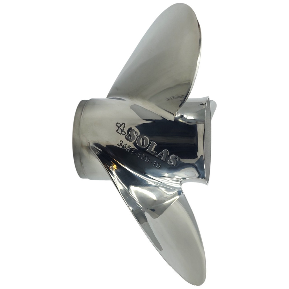 Mariner 40-140HP Rubex HR3 Stainless Steel RH Propeller (5 Pitch Options)