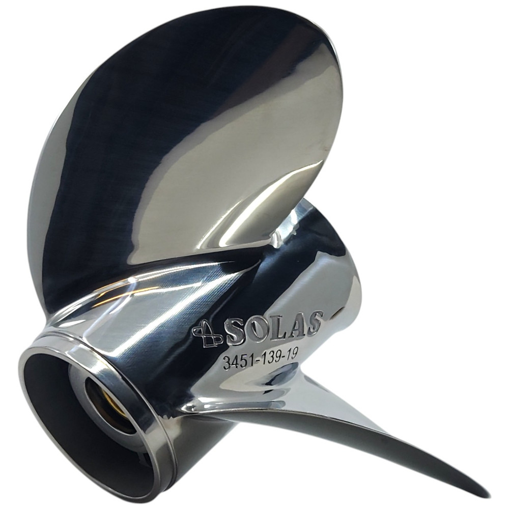 Mariner 40-140HP Rubex HR3 Stainless Steel RH Propeller (5 Pitch Options)