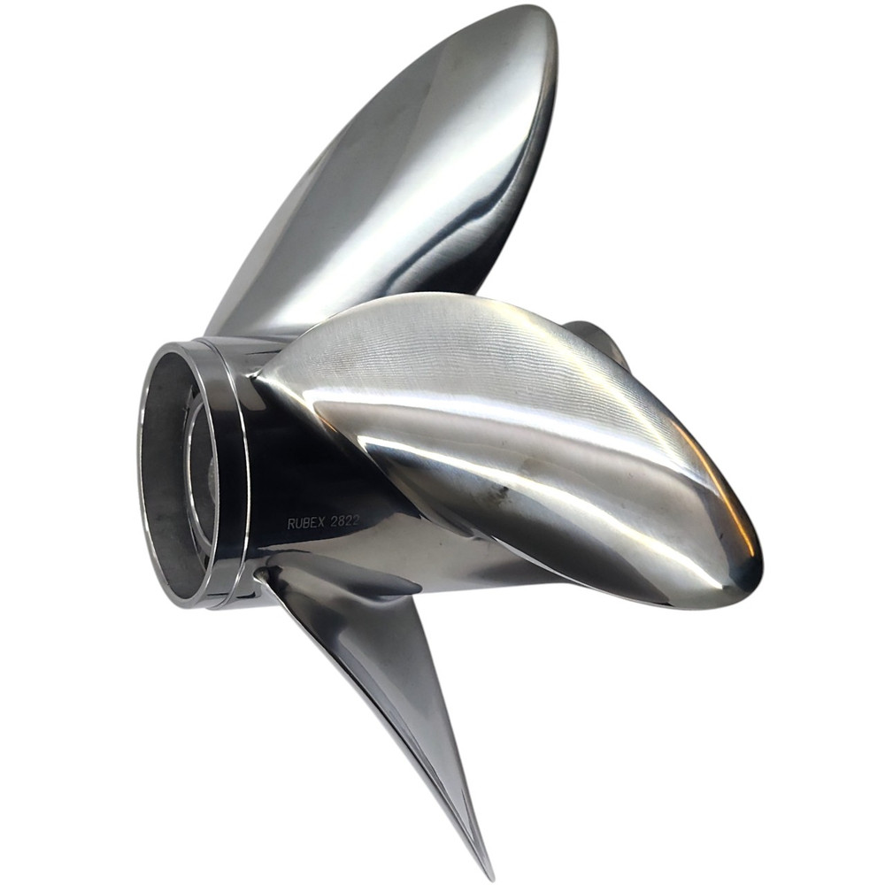 Mariner 90-300HP Rubex L4 Stainless Steel RH Propeller (5 Pitch Options)