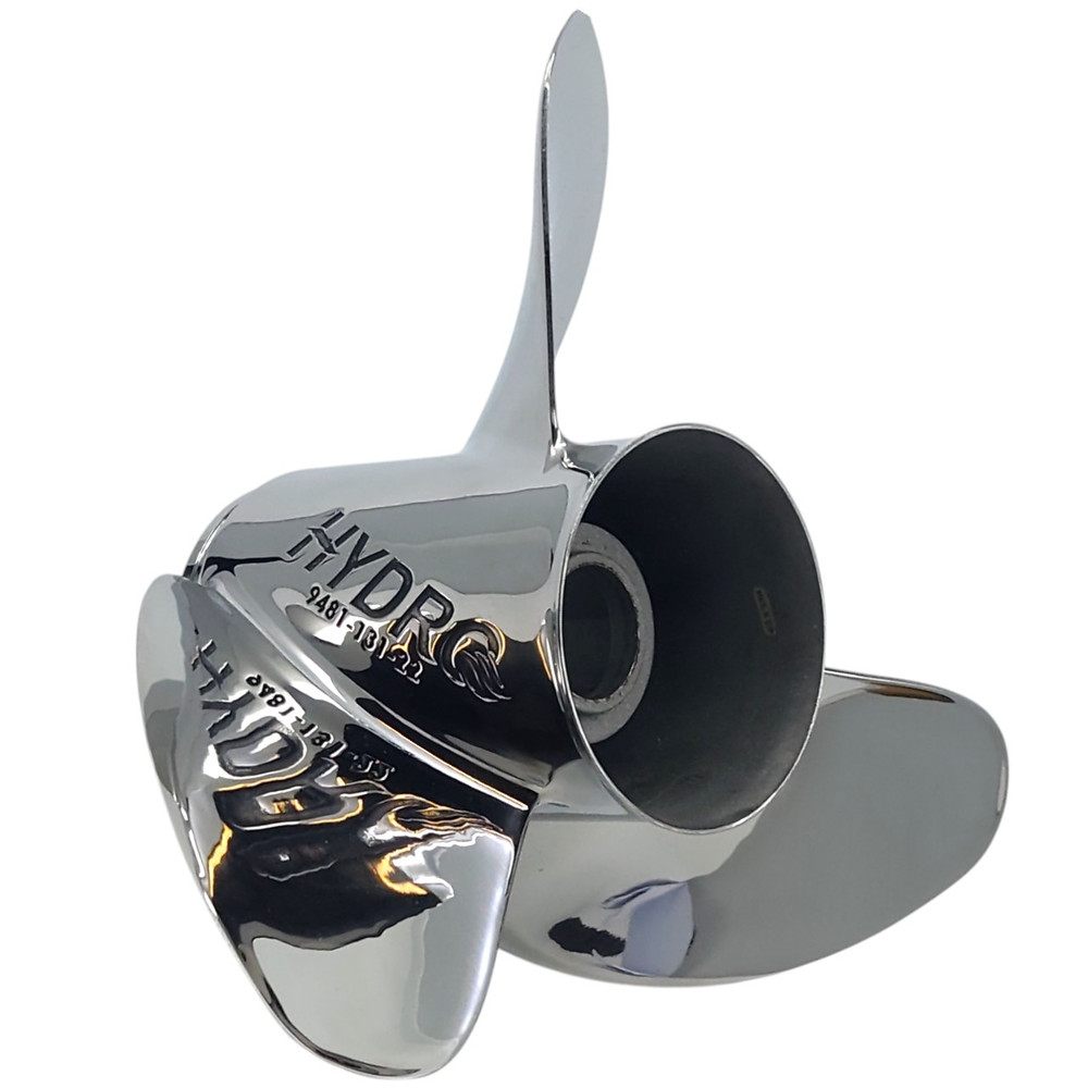 Force 75-140HP Rubex Hydro 3 Blade Stainless Steel Propeller front view