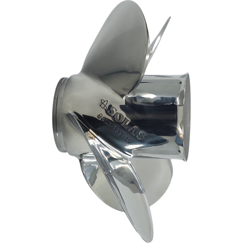 Honda 15 Tooth Spline Stainless Steel RH Propeller for 4-1/4" Gearcase D Category